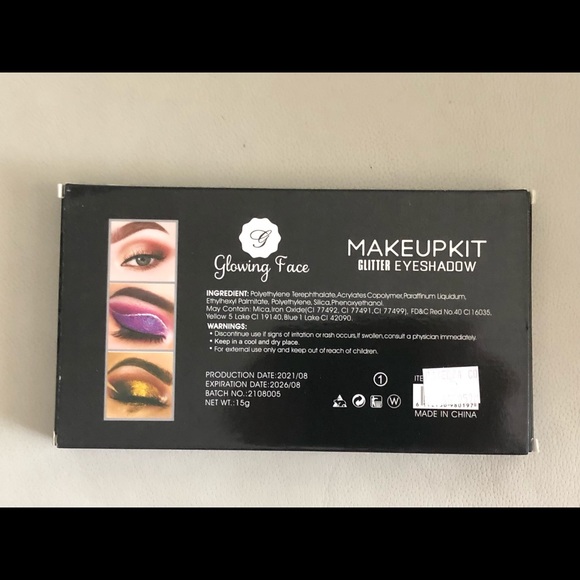 Glowing Face Glitter Eye Shadow 18 Color Glitter New with Box Makeup Kit - Picture 9 of 12